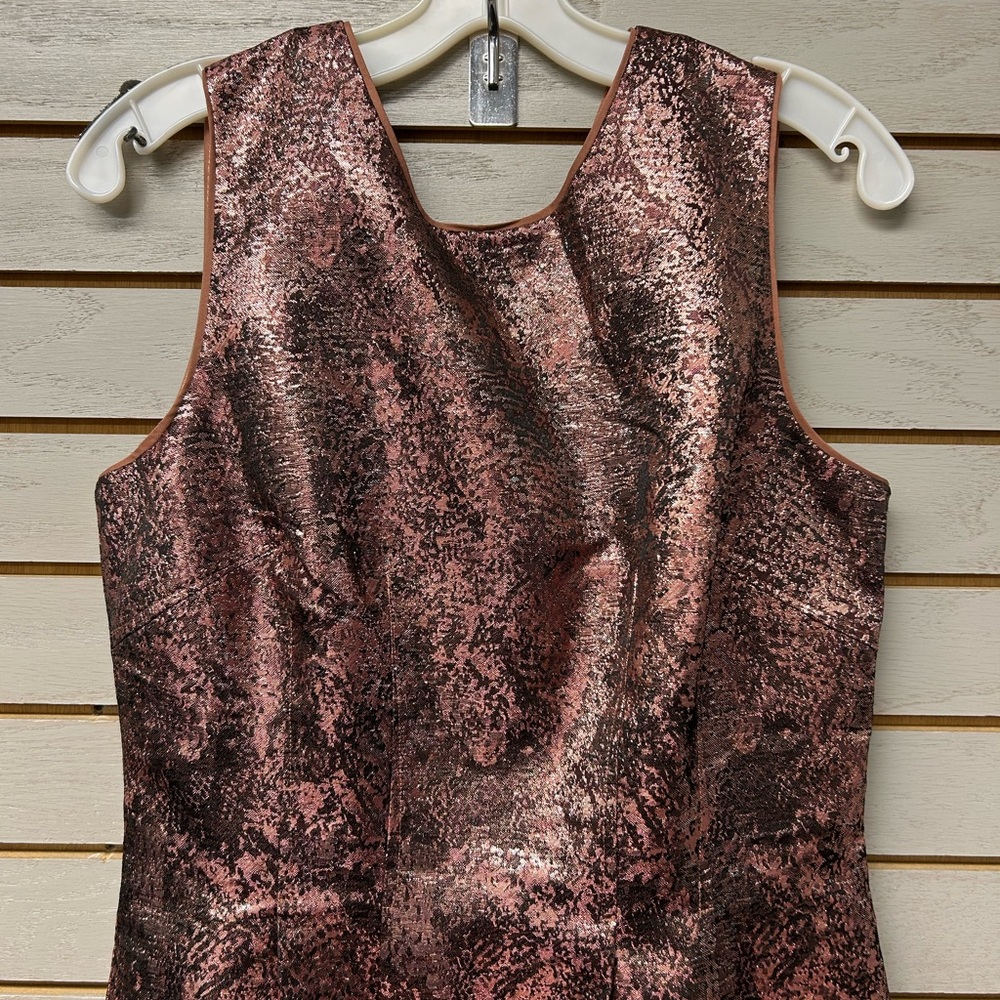 White House Black Market Rose Gold Mini Dress - Picture 4 of 6